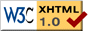 Prüfsiegel valides XHTML